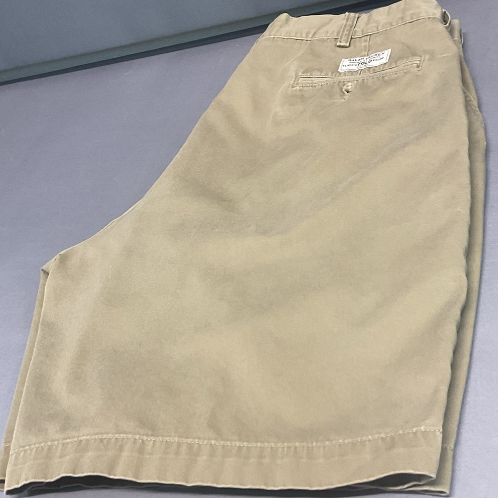 Polo Ralph Lauren Prospect Shorts Beige/Tan Flat Front Men’s 38